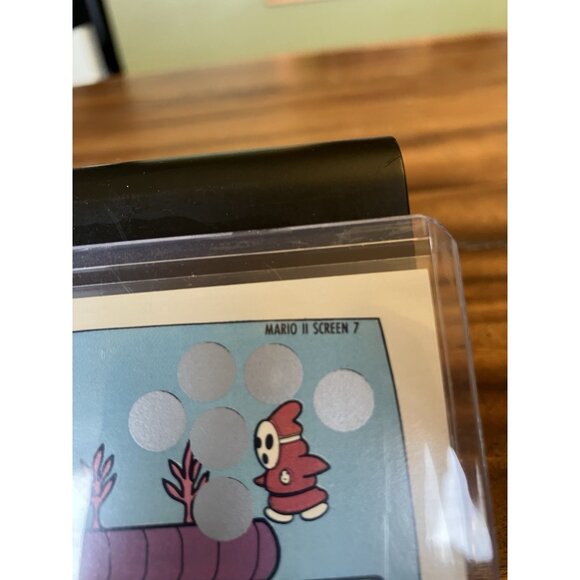 Super Mario Bros. 2 1989 Topps Nintendo Scratch-Off UNSCRATCHED - Picture 4 of 7